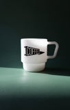 Dogwood Milk Glass Mug