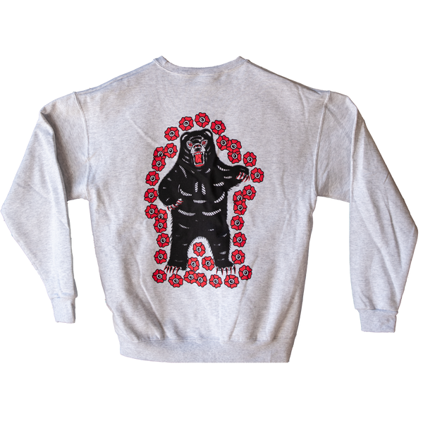 Grey Bear Hug Crewneck