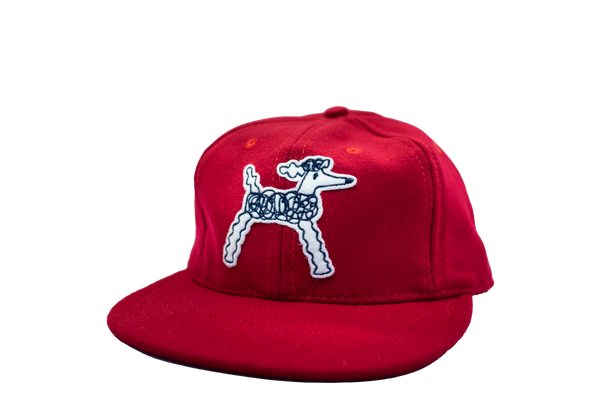 Ebbets Field Red Poodle Ballcap