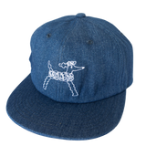 Denim Poodle Cap