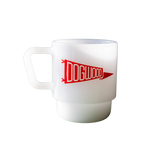 Dogwood Milk Glass Mug