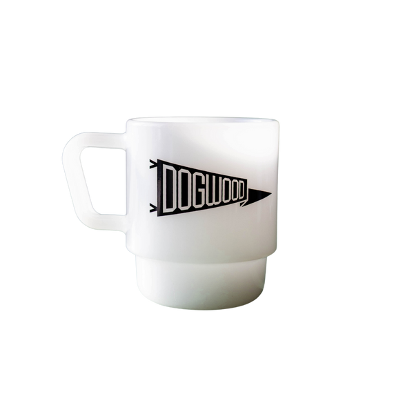 Dogwood Milk Glass Mug